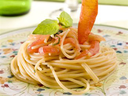 Spaghetti crudaiola