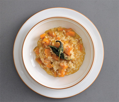 cuisine italienne, risotto potiron