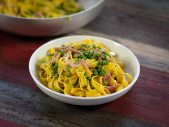 cuisine italienne, tagliatelle papalina