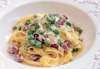 cuisine italienne, fettucine papalina